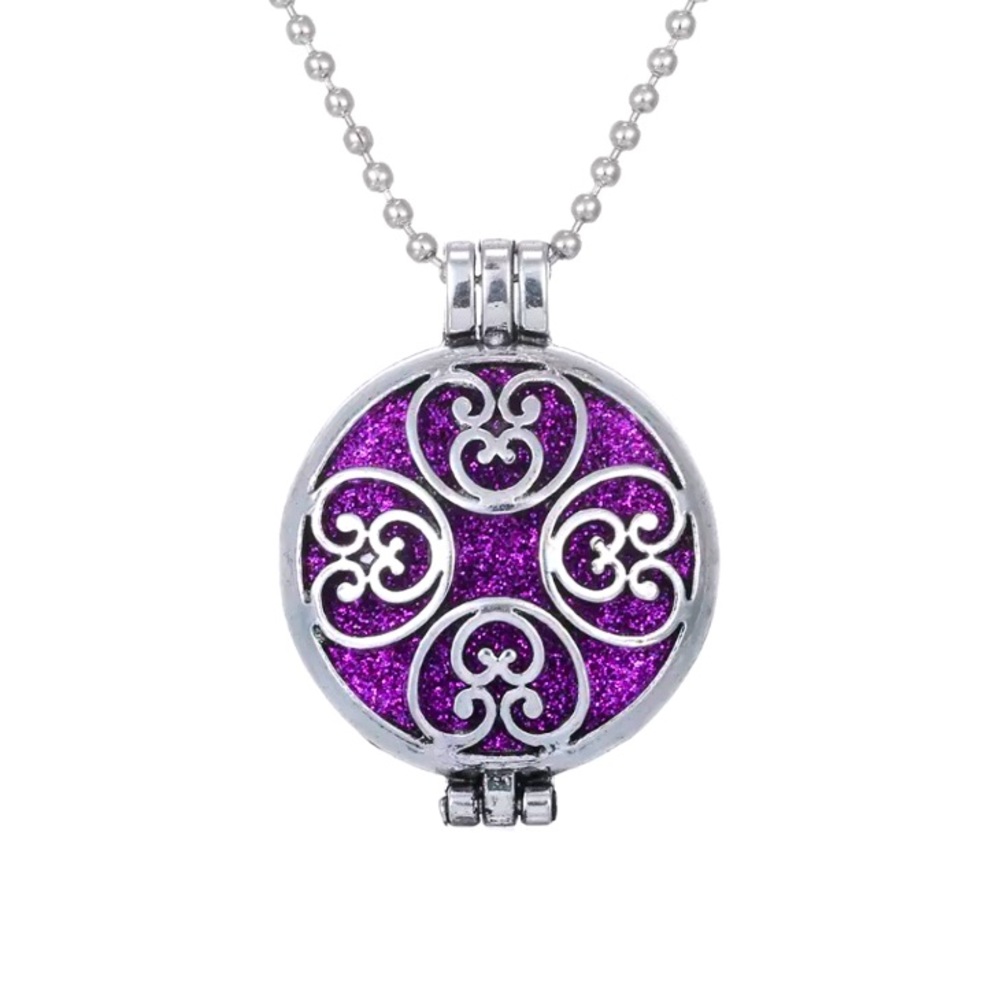 New Zinc Alloy Mandala Vintage Aromatherapy Diffuser Pendant Locket Necklace